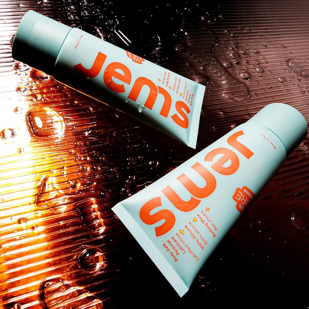 新品未使用　LUBE HANDMADE　jewelry Canadian Founded Jems 100% Silicone Lube, Personal Lubricant